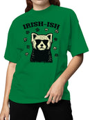 Officially Licensed St. Patrick's Day Irish-Ish Cool Dog with Shamrocks Women's T-shirt