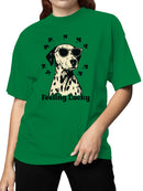 Officially Licensed St. Patrick's Day Lucky Dalmatian Cool Vibes Women's T-shirt