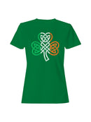 Officially Licensed St. Patrick's Day Celtic Knot Shamrock Design Women's T-shirt