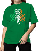 Officially Licensed St. Patrick's Day Celtic Knot Shamrock Design Women's T-shirt