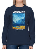 Yosemite California Starry Landscape Women's Sweatshirt