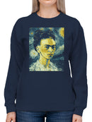Starry Night Inspired Portrait Art Women's Sweatshirt
