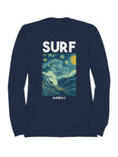 Starry Surf in Hawaii Women's Sweatshirt