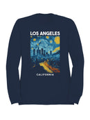 Los Angeles Starry Night Skyline Women's Sweatshirt