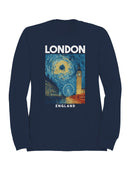 London Night Sky Art Print Women's Sweatshirt