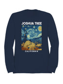 Starry Joshua Tree Night Art Women's Sweatshirt