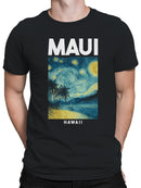 Maui Starry Night Beach Art Men's T-shirt