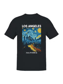 Los Angeles Starry Night Skyline Men's T-shirt