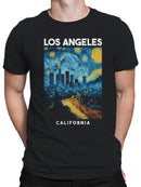 Los Angeles Starry Night Skyline Men's T-shirt