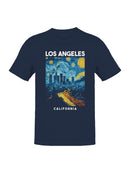 Los Angeles Starry Night Skyline Men's T-shirt