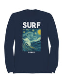 Starry Surf in Hawaii Men's Sweatshirt