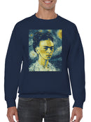 Starry Night Inspired Portrait Art Men's Sweatshirt