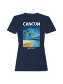 Cancun Van Gogh Style Beach Art Women's T-shirt