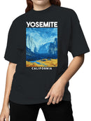 Yosemite California Starry Landscape Women's T-shirt