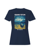 Starry Night Grand Teton Bison Women's T-shirt