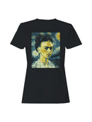 Starry Night Inspired Portrait Art Women's T-shirt