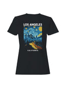 Los Angeles Starry Night Skyline Women's T-shirt