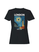 London Night Sky Art Print Women's T-shirt
