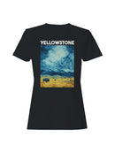 Starry Yellowstone Bison Night Women's T-shirt
