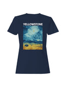 Starry Yellowstone Bison Night Women's T-shirt