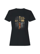 Faithful American Spirit Cross Women's T-shirt