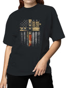 Faithful American Spirit Cross Women's T-shirt