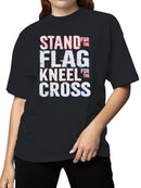 Patriotic Faith Tribute Design Women's T-shirt