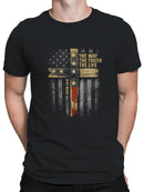 Faithful American Spirit Cross Men's T-shirt