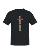 Patriotic Cross "God Bless America Men's T-shirt
