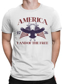 Patriotic Eagle Freedom Emblem Men's T-shirt