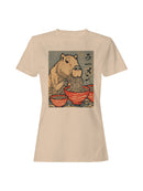 Capybara Ramen Delight Artwork Women's T-shirt