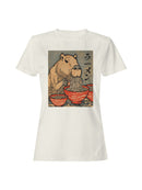 Capybara Ramen Delight Artwork Women's T-shirt