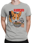 Corgi Ramen Delight Illustration Men's T-shirt