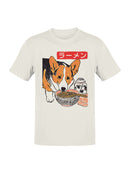 Corgi Ramen Delight Illustration Men's T-shirt