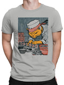 Sushi Chef Cat in Traditional Attire Men's T-shirt