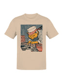 Sushi Chef Cat in Traditional Attire Men's T-shirt