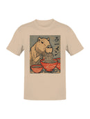 Capybara Ramen Delight Artwork Men's T-shirt