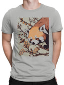 Red Panda and Blossoms Art Men's T-shirt