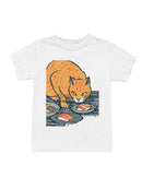 Curious Cat Enjoys Sushi Delight Youth's T-shirt