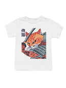 Samurai Cat Warrior Design Youth's T-shirt