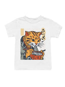 Ramen-Loving Cat in Ukiyo-e Style Youth's T-shirt