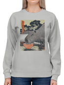 Capybara Ramen Art Print Women's Sweatshirt