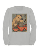 Capybara Ramen Delight Artwork Women's Sweatshirt