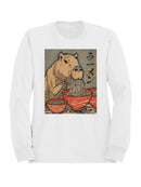 Capybara Ramen Delight Artwork Women's Sweatshirt