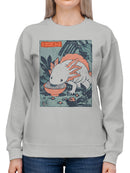 Axolotl Ramen Delight Women's Sweatshirt