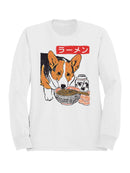 Corgi Ramen Delight Illustration Men's Sweatshirt