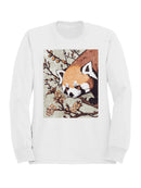 Red Panda and Blossoms Art Men's Sweatshirt