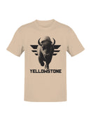 Yellowstone Bison Graphic Art Men's T-shirt