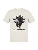 Yellowstone Bison Graphic Art Men's T-shirt
