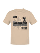 Way Out West Buffalo Design Men's T-shirt